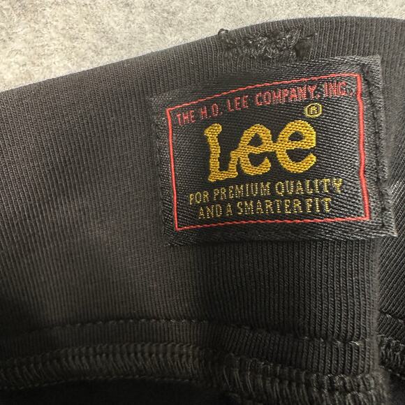 Lee Chino Short WMNS 26W(2) Unionall Black Mid Rise Ultra Soft Waistband Stretch - Picture 6 of 11